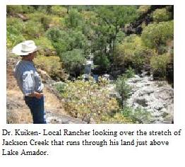 Dr. Kuiken's land looking West towards Lake Amador